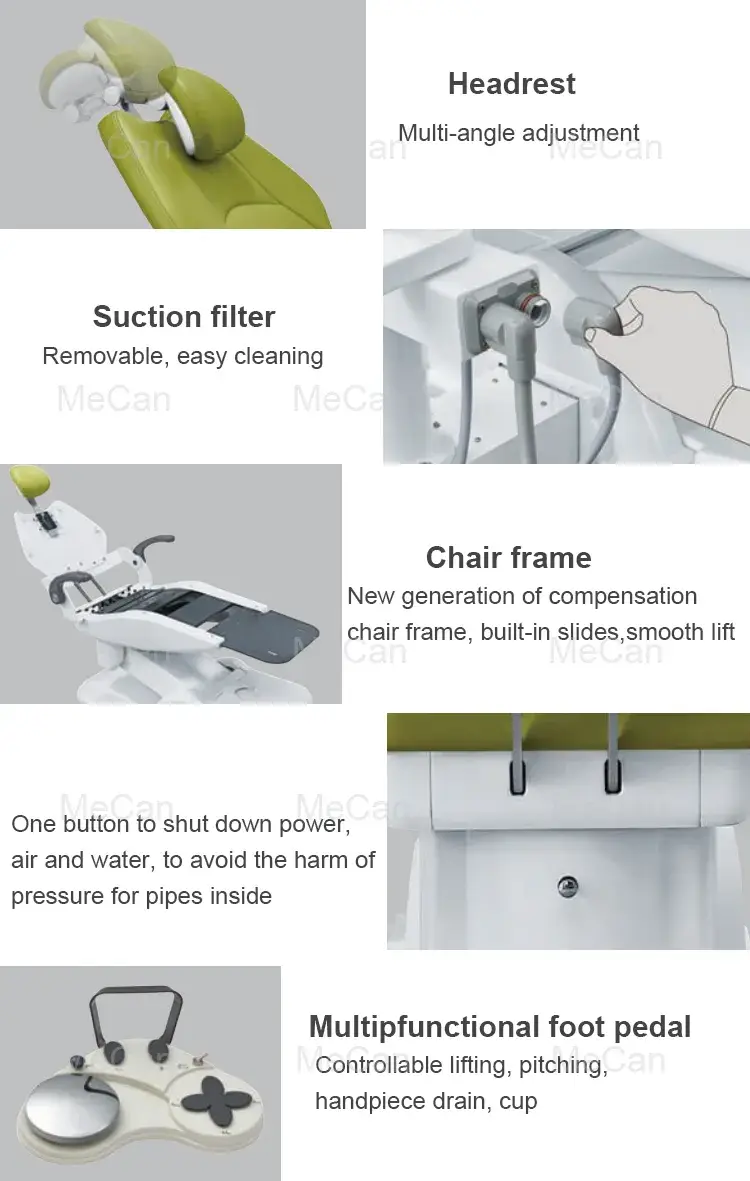 Ghế nha khoa trẻ em Mecanmed: Sản phẩm cao cấp kèm đèn LED, phù hợp với thiết bị nha khoa