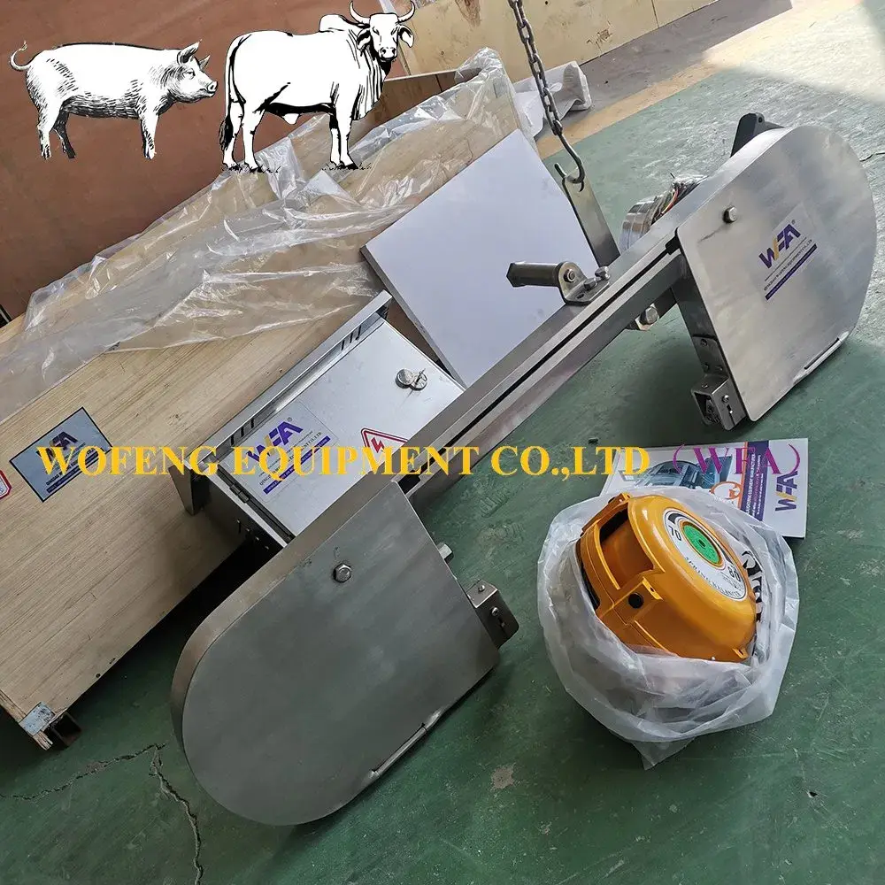 Máy giết mổ heo chất lượng cao, thiết bị chế biến thịt heo hiệu quả, cưa phân nửa thân heo cho máy chế biến thịt heo