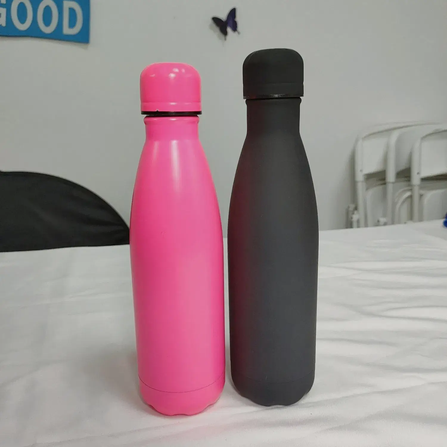 Bình giữ nhiệt hai lớp logo tùy chỉnh 500ml 750ml cách nhiệt, hình dạng cola thép không gỉ
