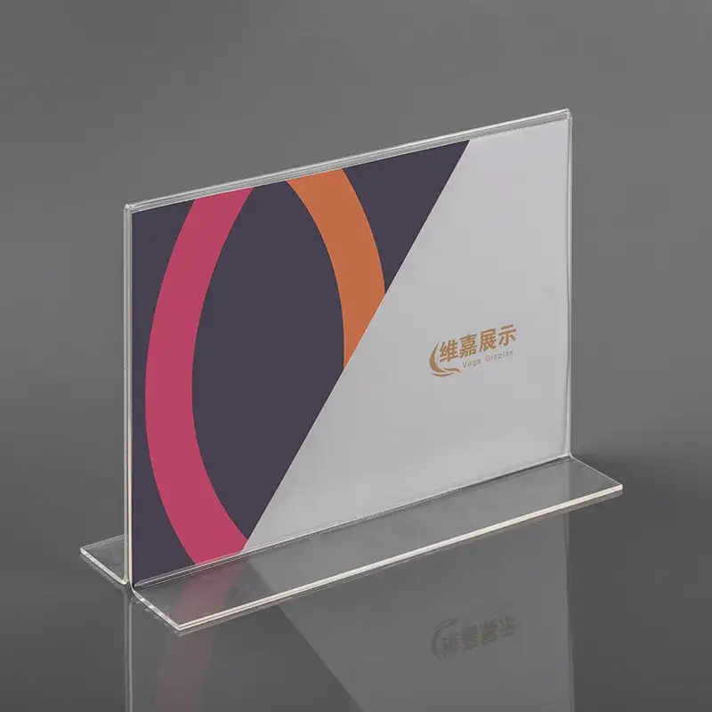 Đỡ menu acrylic, treo quảng cáo, thẻ giá đôi mặt, đỡ bằng gỗ - Chất lượng đảm bảo
