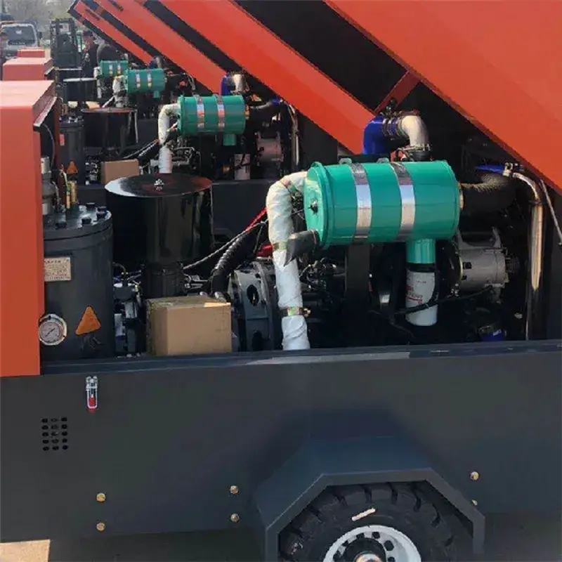 Máy nén khí diesel hạng nặng 353cfm phù hợp cho thiết bị máy xúc
