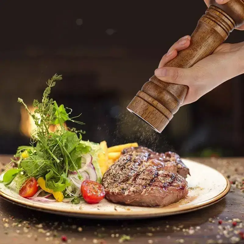 Cối tiêu gỗ có thể điều chỉnh độ thô cho gia vị, sản phẩm cối tiêu từ gỗ tự nhiên