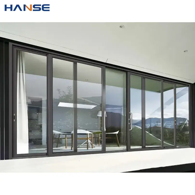 Cửa kính trượt hai lớp nhôm chất lượng cao Foshan - Lựa chọn hoàn hảo cho biệt thự hiện đại