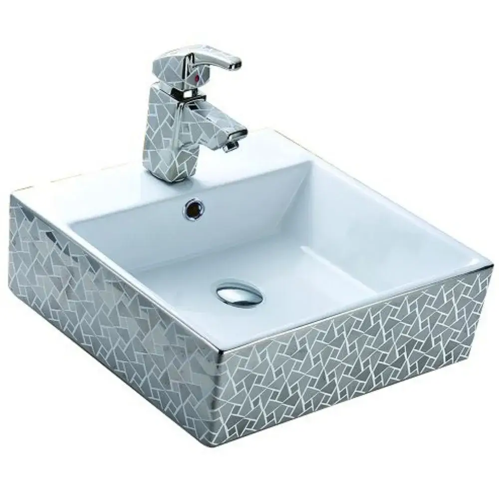 Bộ thoát nước chậu rửa phòng tắm được làm từ đồng mạ điện và chrome, có nắp thoát nước đi kèm