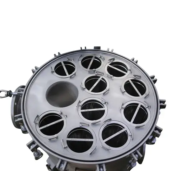 Tiêu đề mới: Bộ lọc túi thép không gỉ 304 theo tiêu chuẩn ASME, 8 cần arm