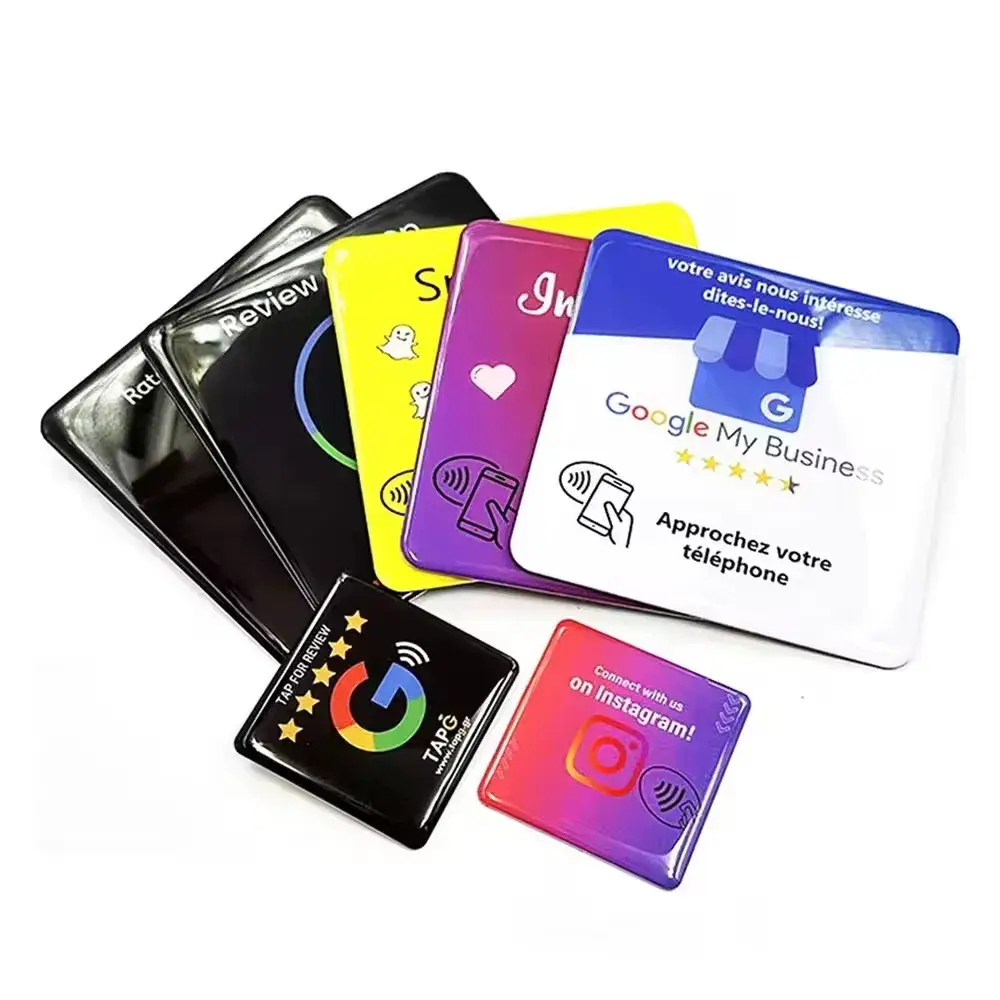 Nhãn Dán Epoxy 80*80mm Tùy Chỉnh Google Đánh Giá NFC G213 215 216 - Sản Phẩm Bảng Biển Cho Nhà Hàng Khách Sạn và Bảng Tín Hiệu NFC hình ảnh 23-description