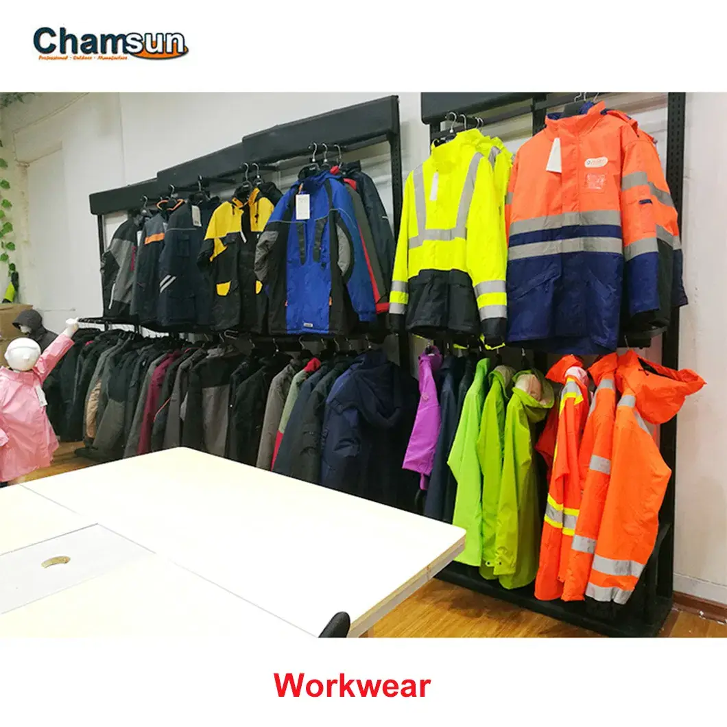Áo phản quang màu cam cho nam và nữ với dải phản quang bạc, phù hợp sử dụng vào ban ngày và ban đêm