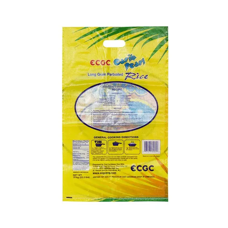 Bao bì gạo dệt PP in màu tùy chỉnh từ nhà sản xuất Trung Quốc thân thiện với môi trường: Sản phẩm túi raffia polypropylene được lamination