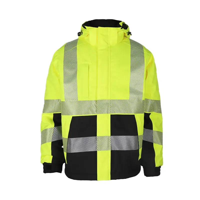 Áo khoác bảo hộ chống cháy với chất liệu cotton fluorescent và kẹp cotton phù hợp cho mùa thu đông