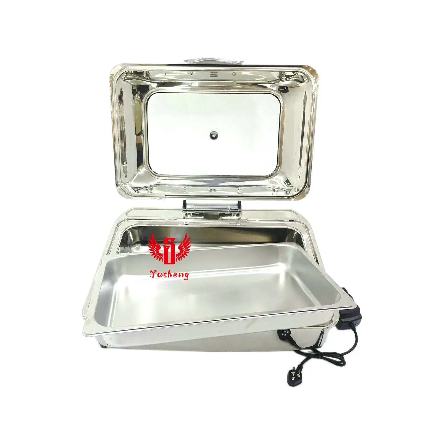 Bát giữ nhiệt hình chữ nhật làm từ sứ cao cấp màu bạc