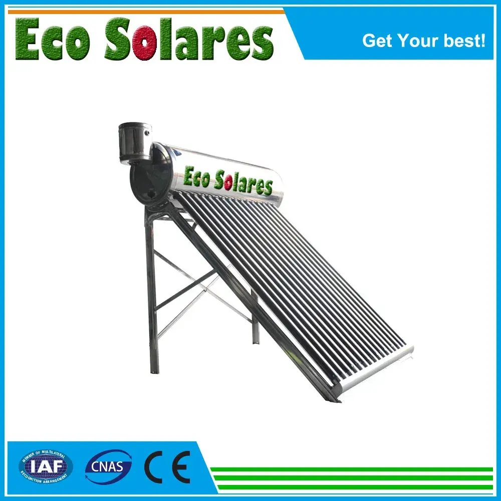 Thùng chứa nước nóng năng lượng mặt trời: Phụ tùng bằng chất liệu không gỉ