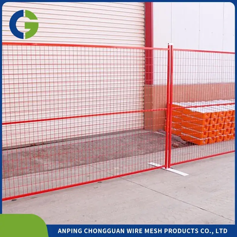 Rào chắn di động tạm thời theo tiêu chuẩn Mỹ với dây xích, phục vụ xây dựng và công trình