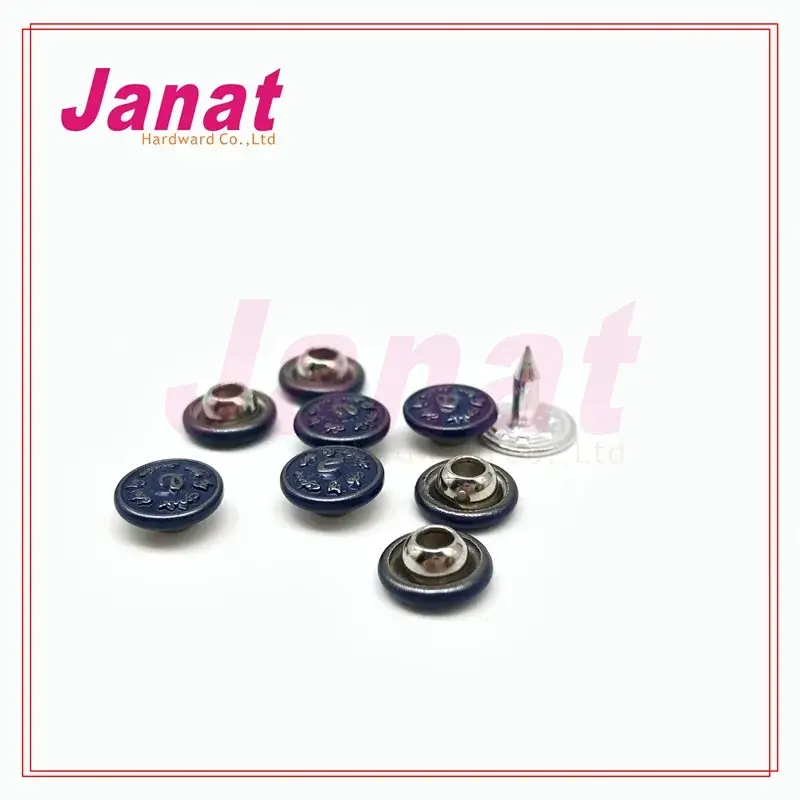 Đinh tán kim loại màu bạc Dtm, sản phẩm chất lượng cao dành cho quần jeans kiểm tra đầy đủ và có màu xanh phong cách