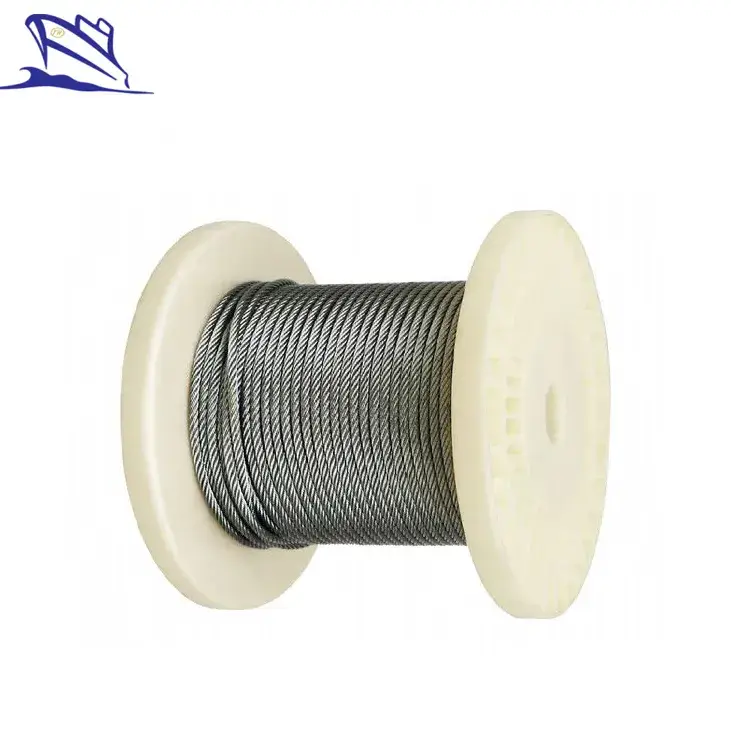 Cáp dây thép mạ kẽm chất lượng tốt phục vụ cho cần cẩu tháp trên tàu