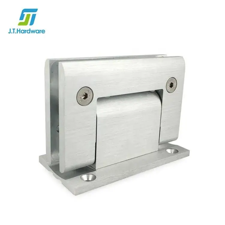 Bản lề cửa kính nhôm tự đóng dầu động lực Jthardware - Tấm lưng đầy đủ, gắn tường, treo bên