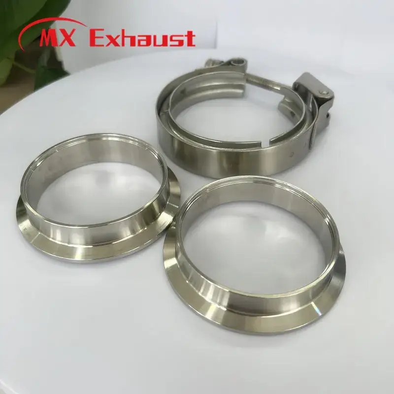Kẹp ống xả V Band chất liệu thép không gỉ chất lượng tốt, thuận tiện lắp đặt