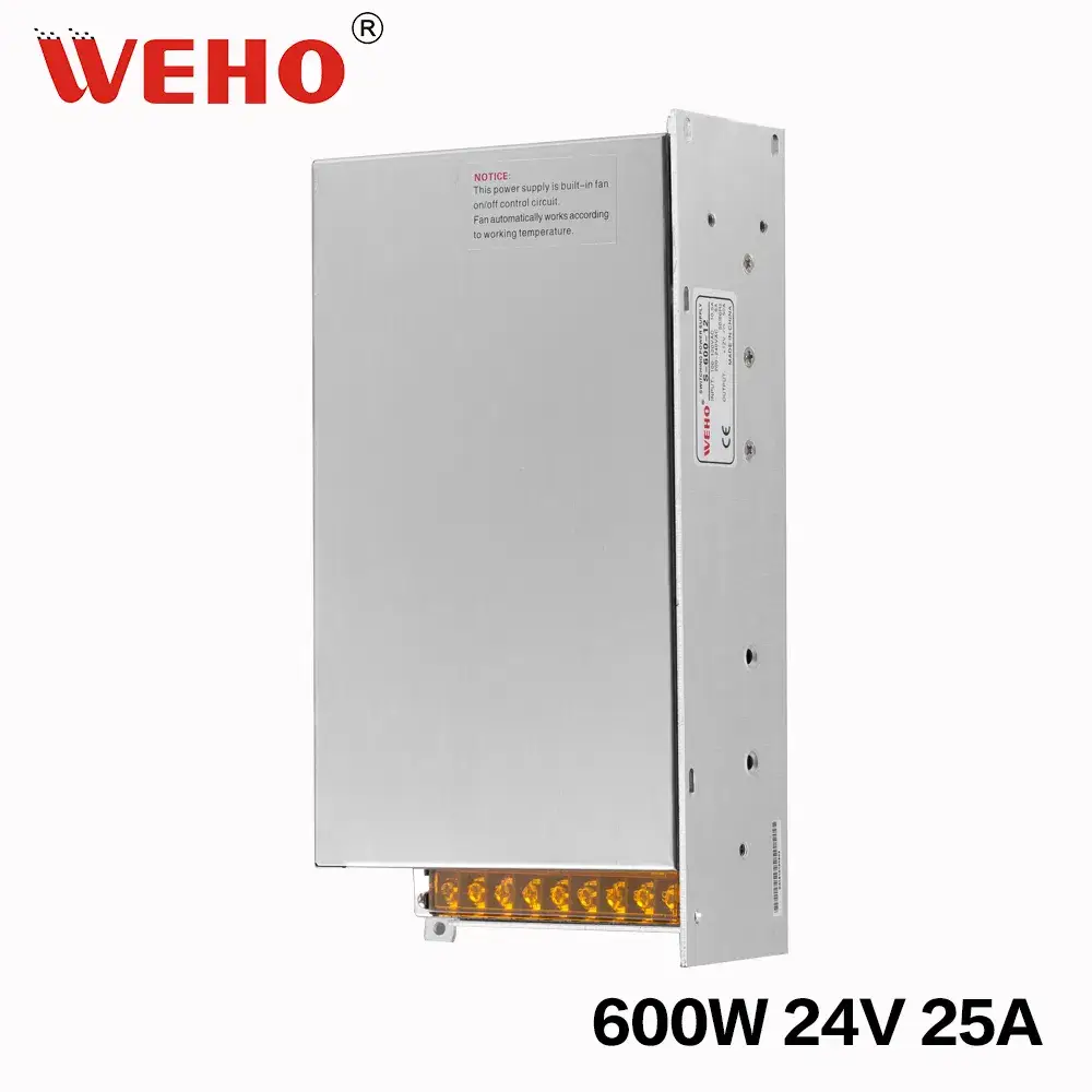 Chuyển đổi AC sang DC 110V/220V S-600-24 24V 25A 600W - Nguồn điện chuyển đổi cho CCTV
