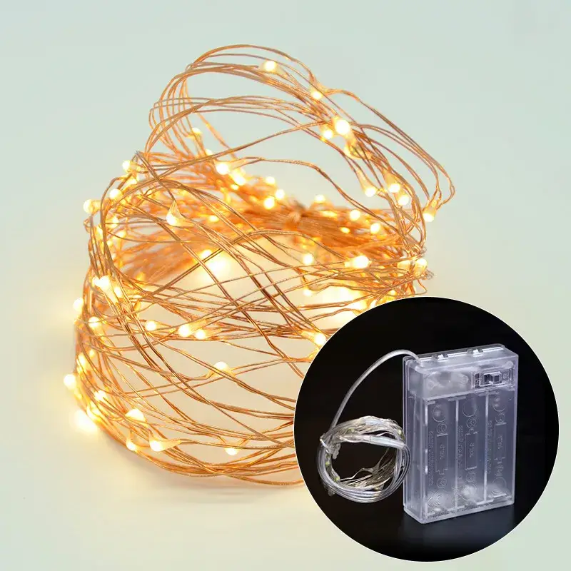 Dải đèn LED Fairy kiểu rèm 3m - Sự lựa chọn hoàn hảo cho trang trí Giáng sinh, vườn hoặc đám cưới