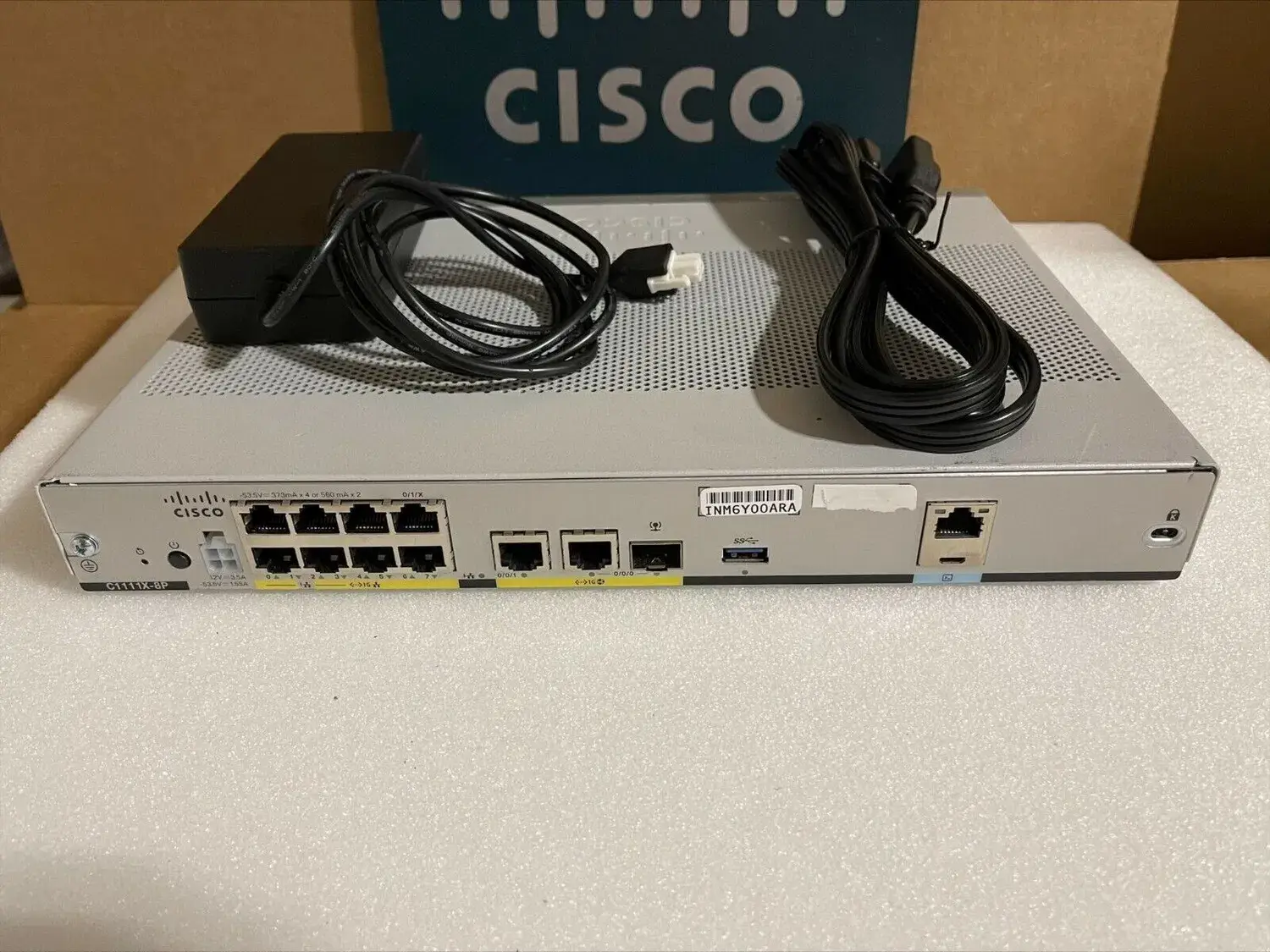 Router Cisco C1111X-8p: Thiết bị bộ định tuyến Ethernet Isr 8 cổng, Dual Ge Wan Mới