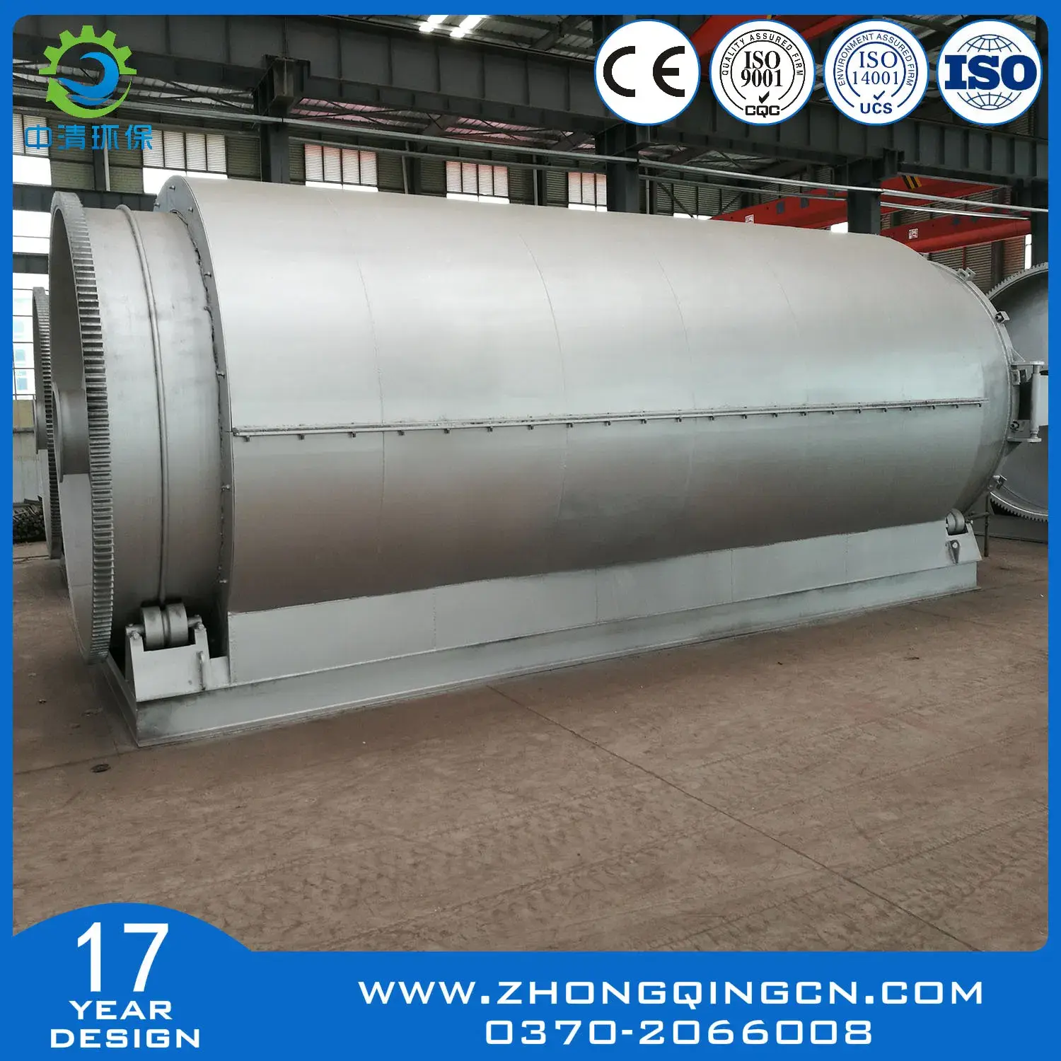 Nơi sản xuất pyrolysis lốp và cao su thải đạt tiêu chuẩn CE, SGS, ISO