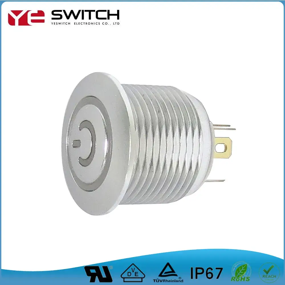 Chứng nhận UL: Công tắc nhấn kim loại LED chống nước IP67 và chống phá hoại