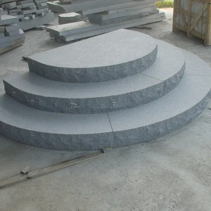 Đá granite tự nhiên màu xám, với công nghệ đánh lửa và đánh bóng, có thể tùy chỉnh