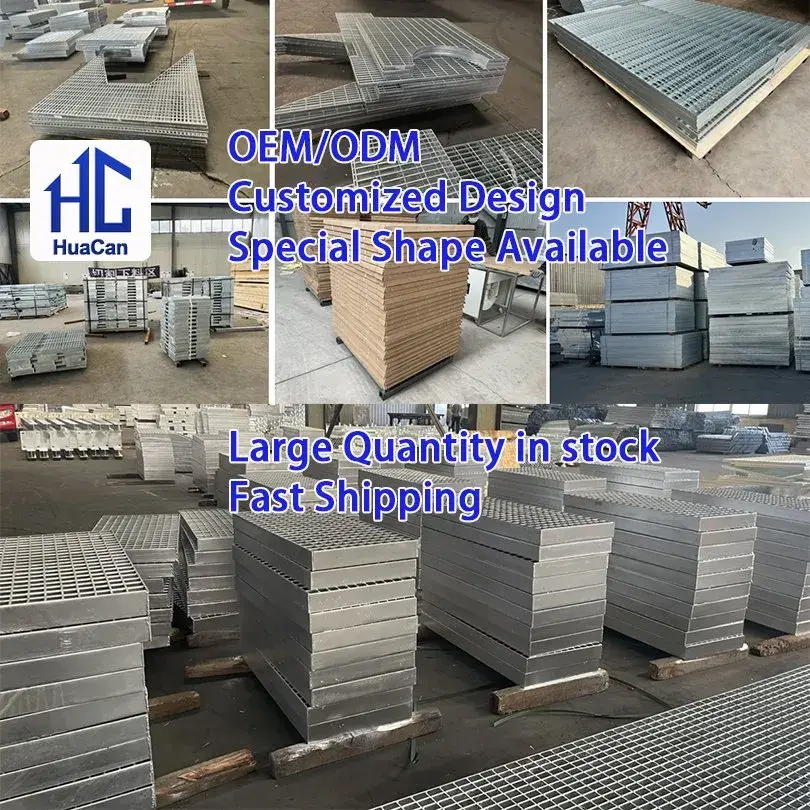 Bảng thép hàn ép mạ kẽm tùy chỉnh, sản phẩm bảng thép gợn sóng và lối đi bằng nhôm không gỉ cho nền tảng công nghiệp