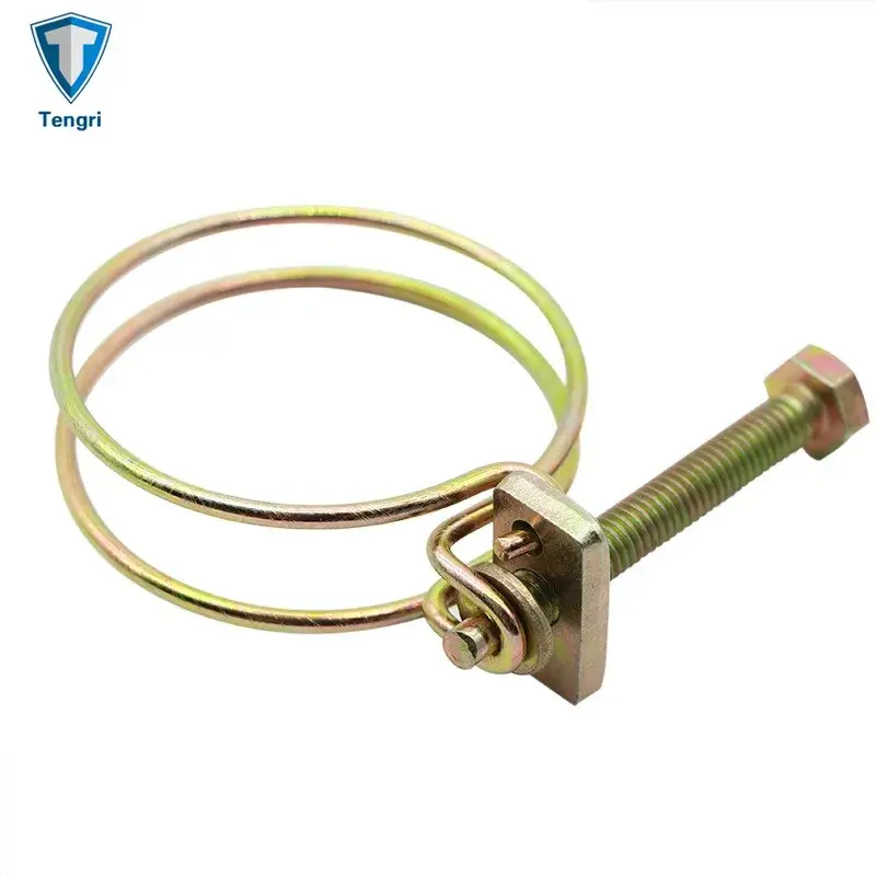 Ống mềm điều chỉnh được kẹp bởi vít và bu lông khóa mạ kẽm vàng