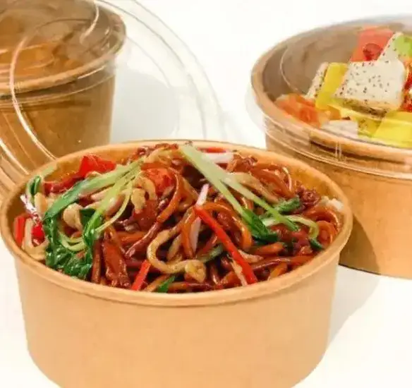 Bán buôn bát giấy Kraft tùy chỉnh chất lượng cao với nắp