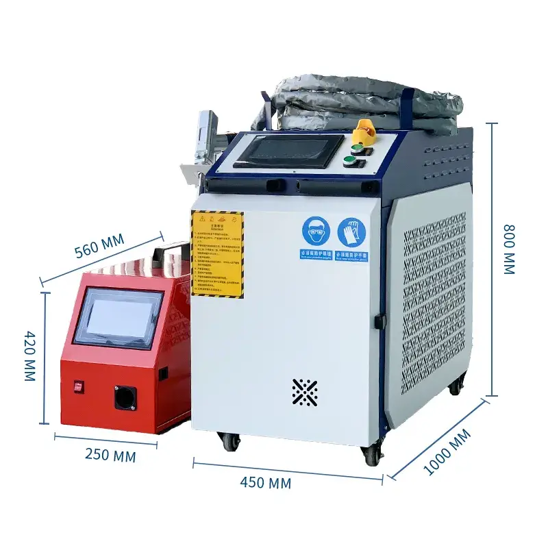 Máy Cắt Hàn Vệ Sinh Sợi Laser Cầm Tay 3 trong 1 - Thiết Kế Mới 2025, Đa Chức Năng, Công Suất 1000W-2000W-3000W