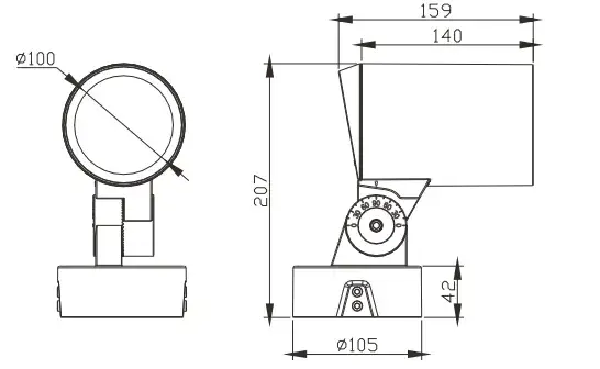 Đèn Chiếu Sáng Ngoài Trời COB RGB DMX - Lựa Chọn Khung Nhôm Bước Vườn Ngoài Trời 15W 20W 30W 35W