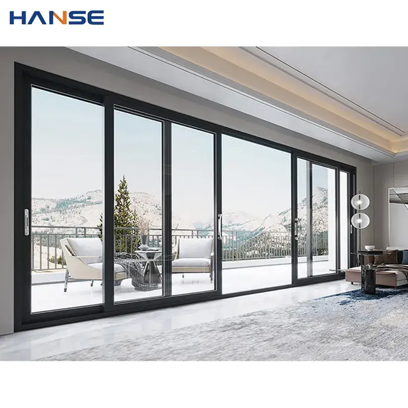 Cửa kính trượt hai lớp nhôm chất lượng cao Foshan - Lựa chọn hoàn hảo cho biệt thự hiện đại
