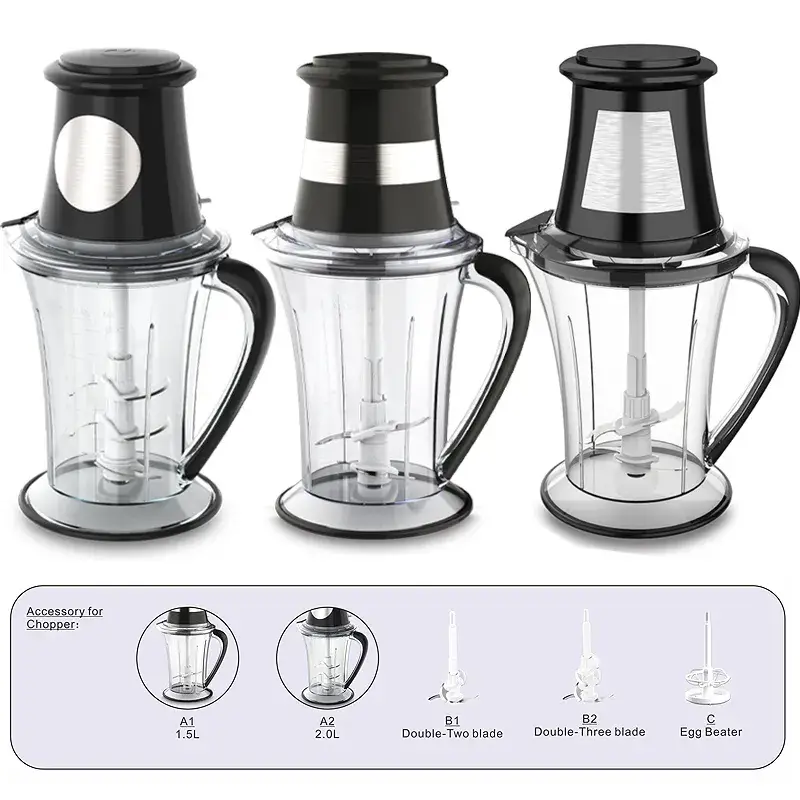 Máy xay thực phẩm điện chống quá nhiệt cho rau củ và thịt, đảm bảo an toàn