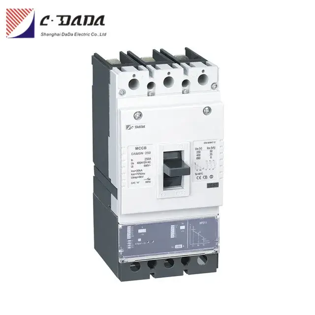 Bộ ngắt mạch điện tử MCCB 3 pha 250A, chứng nhận Asta, có sẵn các phiên bản 400A, 800A, 1600A
