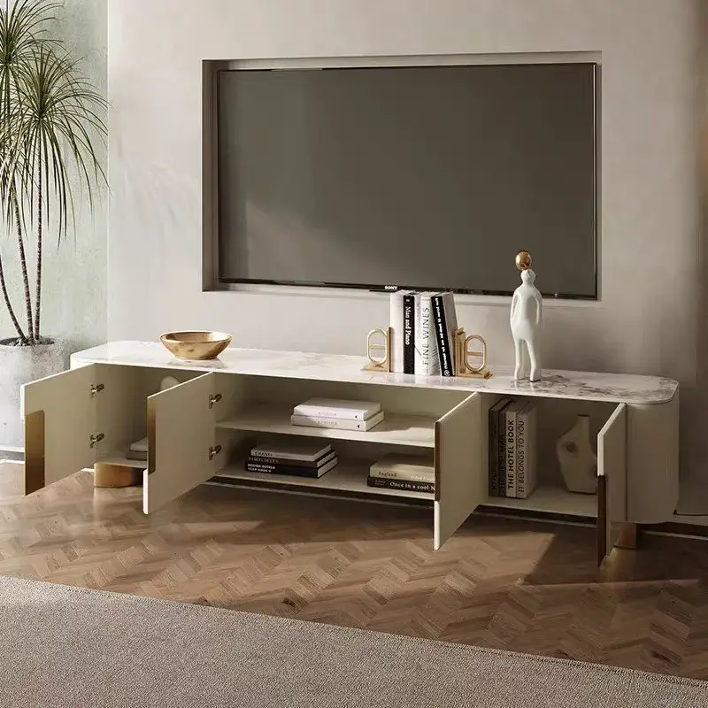 Nova - Bàn đứng tivi mặt đá thiết kế đơn giản, phù hợp cho phòng khách và nội thất phòng ngồi