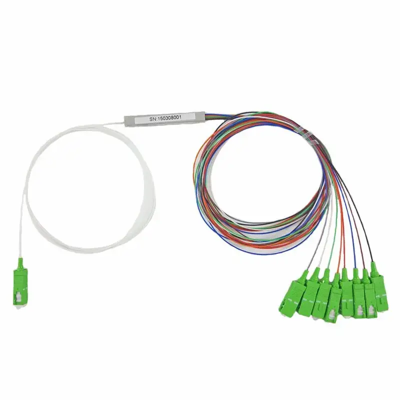 Bộ chia sợi quang mini thép FTTH 1X2 1X4 1X8 1X16 Fbt Copuler 0.9mm 2way 4way 8way PLC
