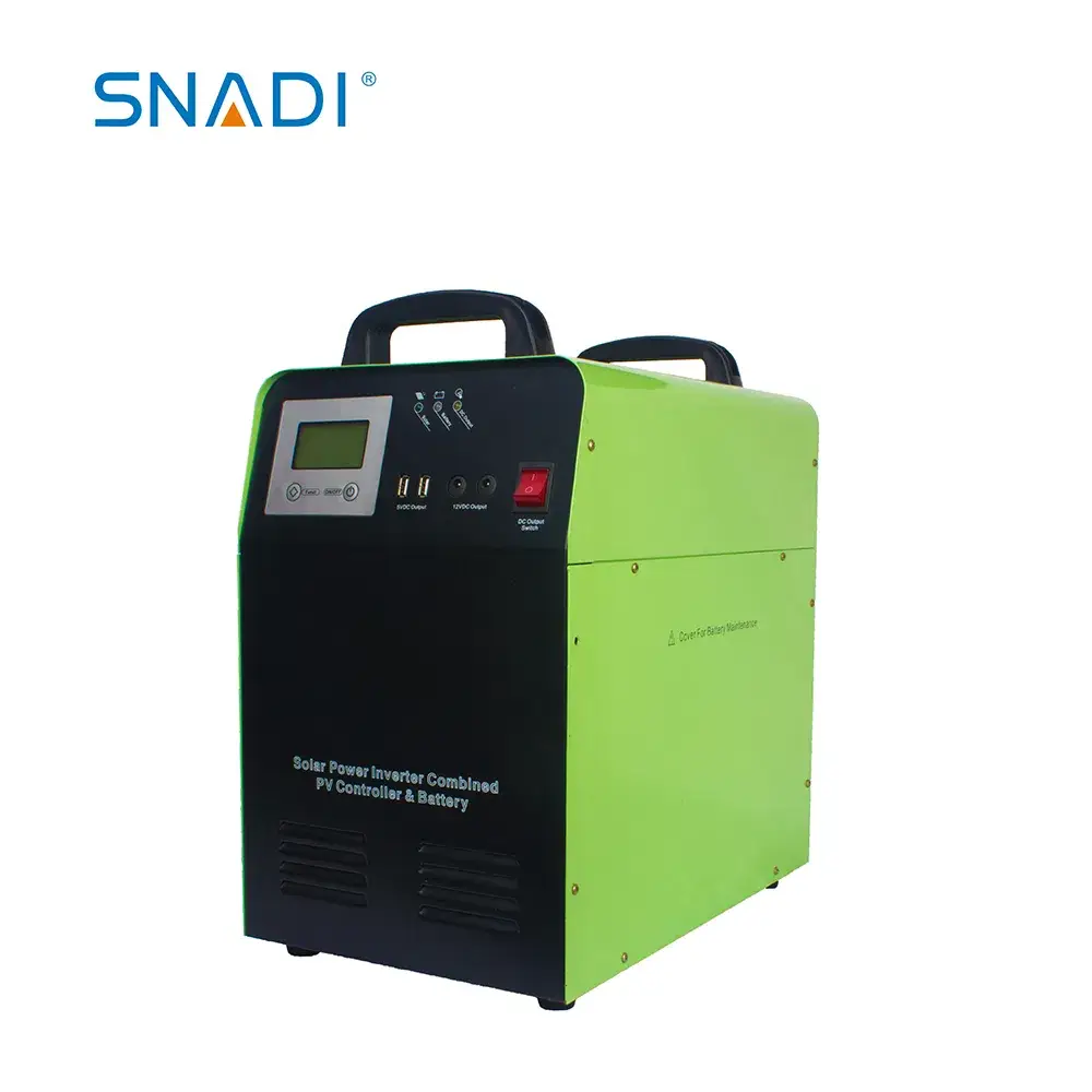 Giải pháp năng lượng mặt trời cho gia đình 500W, hệ thống điện AC/DC và sóng sine thuần