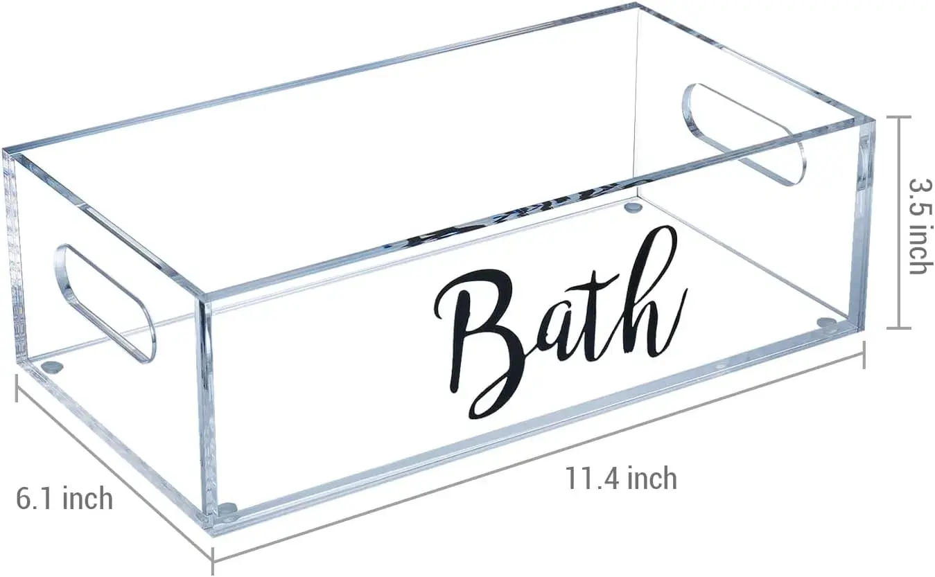 Khay đựng dụng cụ phòng tắm và đồ dùng nhà hàng bằng chất liệu Acrylic