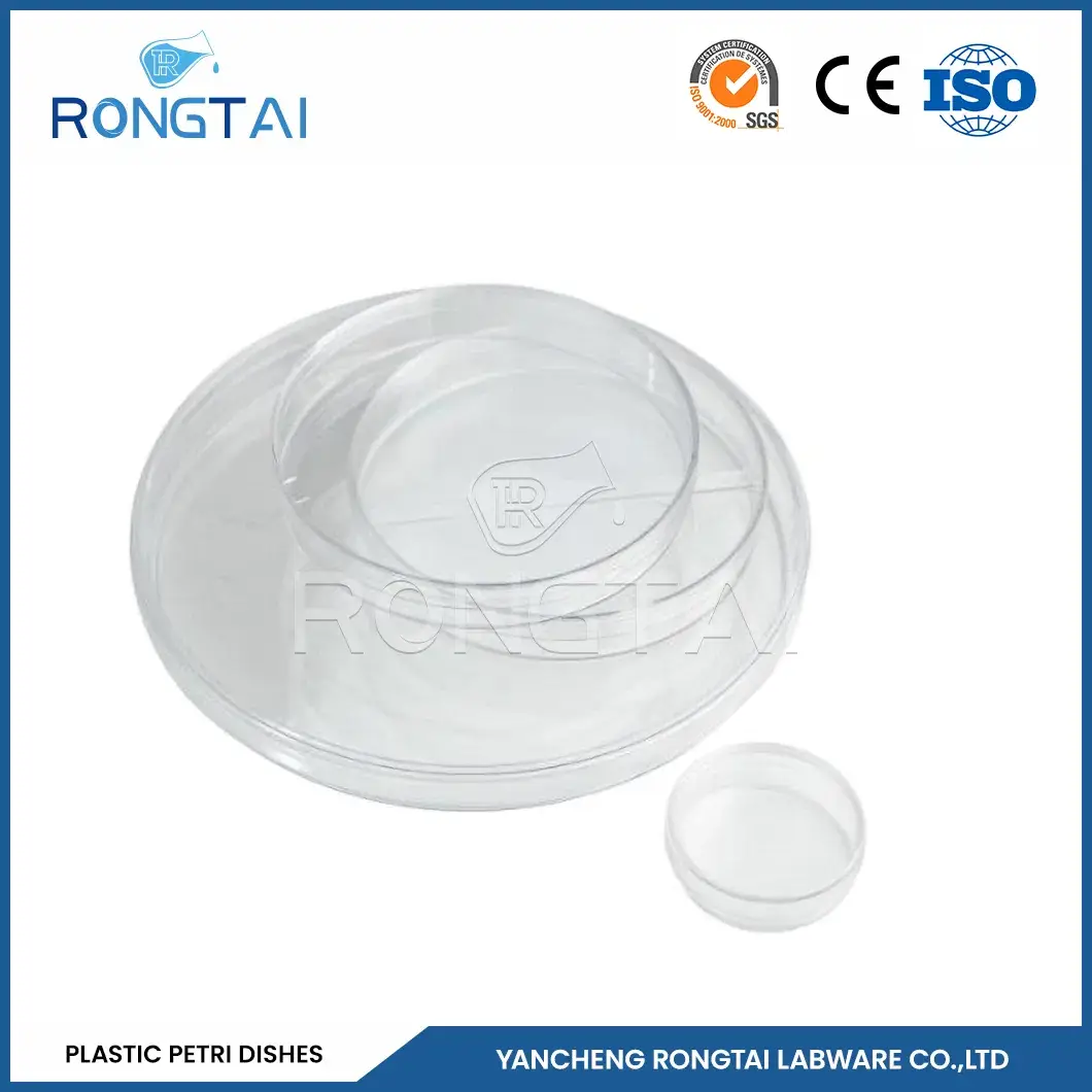 Tiêu đề mới: Đĩa Petri nhựa vuông Rongtai - Sản phẩm tiệt trùng dùng một lần cho phòng thí nghiệm