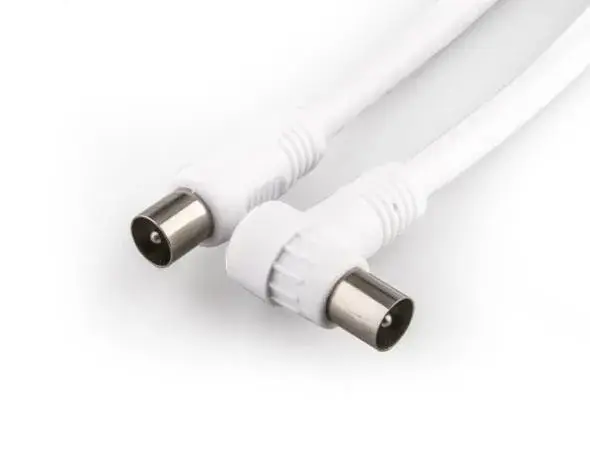Ứng dụng cáp TV 3c2V kết nối TV với jack cắm góc 9.5mm