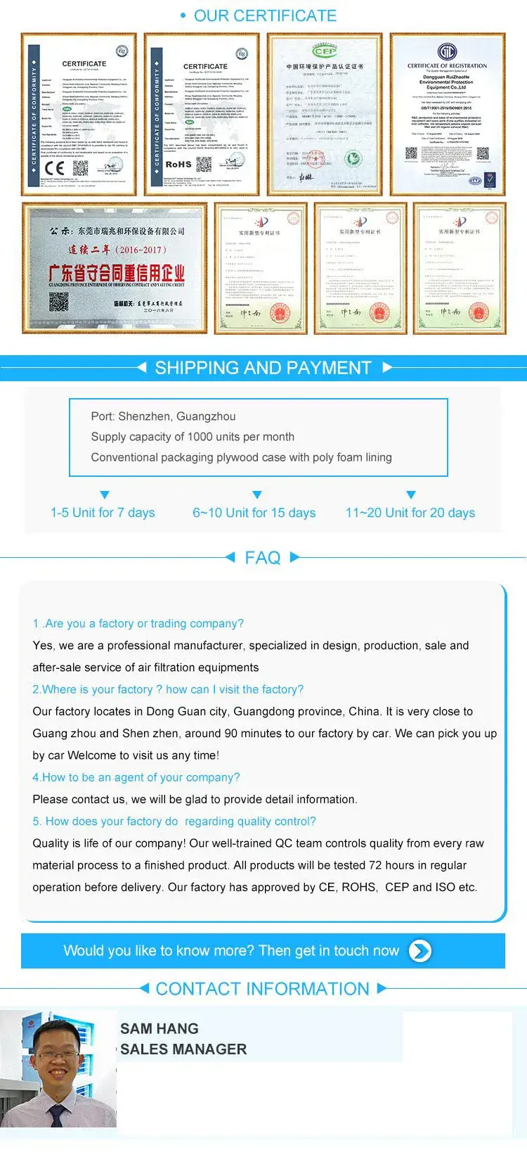 Bộ lọc không khí mỡ hiệu quả với công nghệ tĩnh điện 98% hình ảnh 15-description