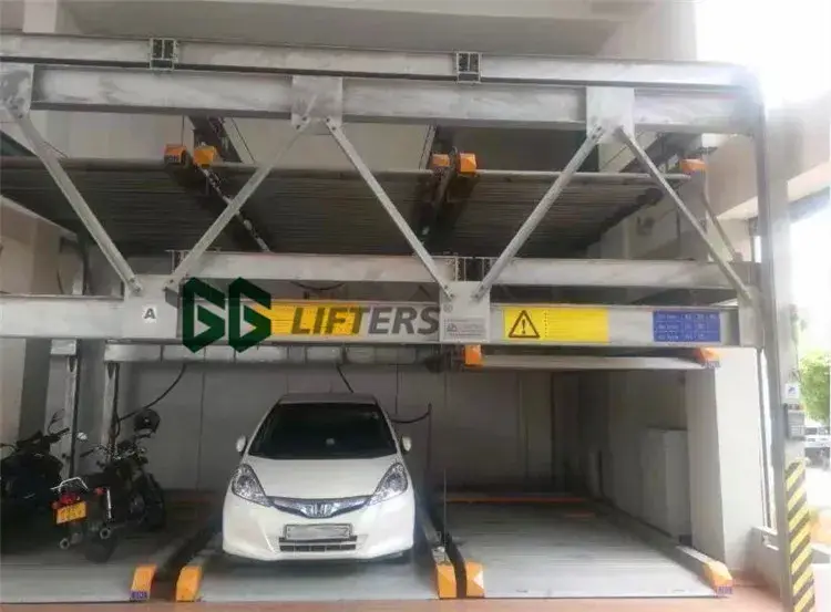 Giải pháp đỗ xe thông minh đa cấp tự động với chức năng nâng và trượt