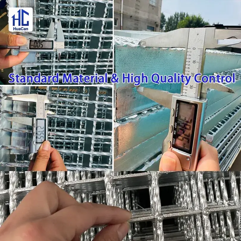 Bảng thép hàn ép mạ kẽm tùy chỉnh, sản phẩm bảng thép gợn sóng và lối đi bằng nhôm không gỉ cho nền tảng công nghiệp