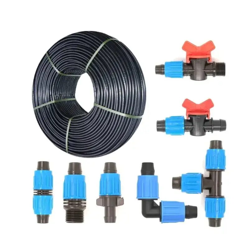 Đầu nối ống nhựa micro tưới nước 90 độ, tiện lợi cho phụ kiện tưới nước ngoài trời