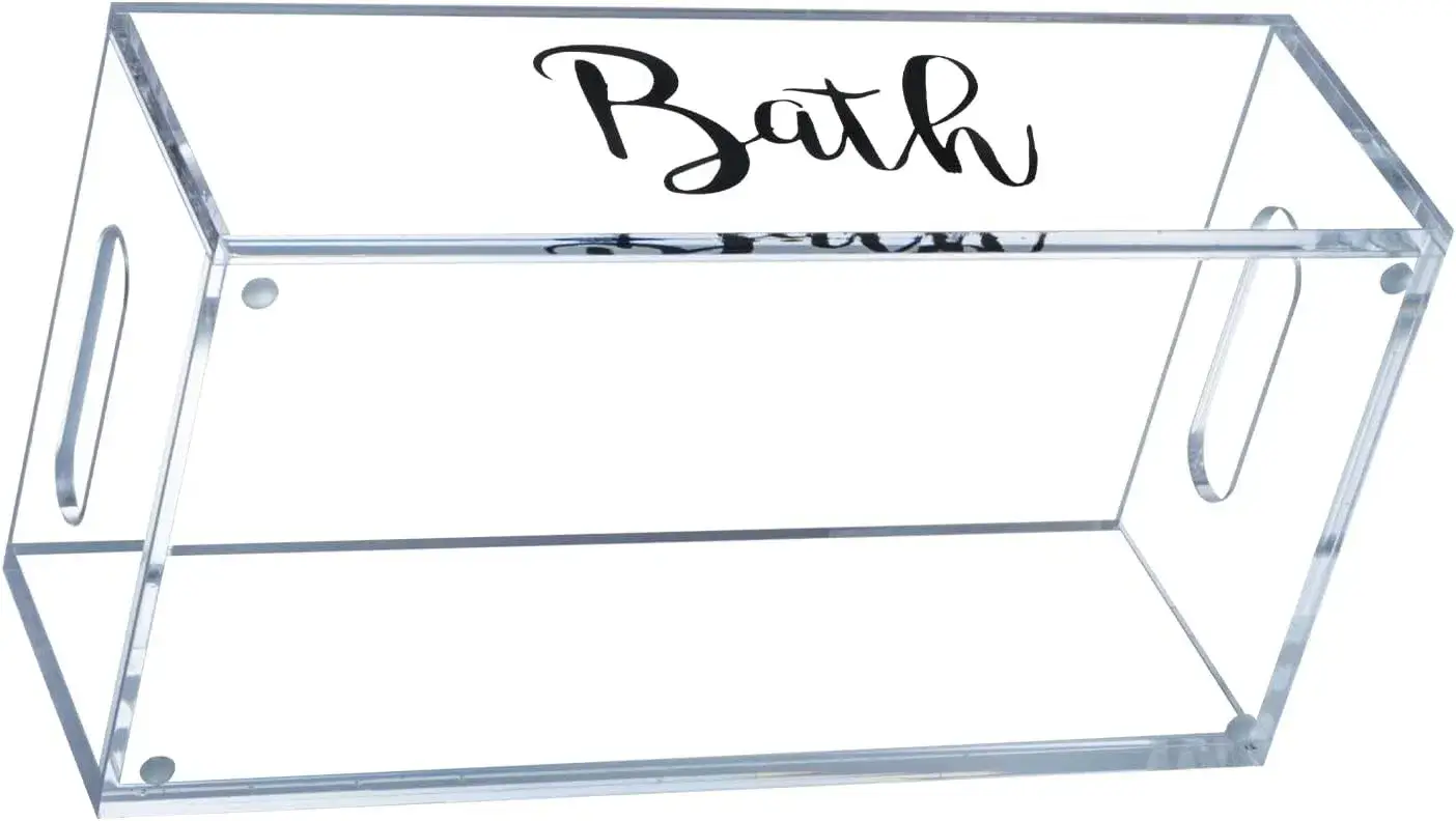 Khay đựng dụng cụ phòng tắm và đồ dùng nhà hàng bằng chất liệu Acrylic