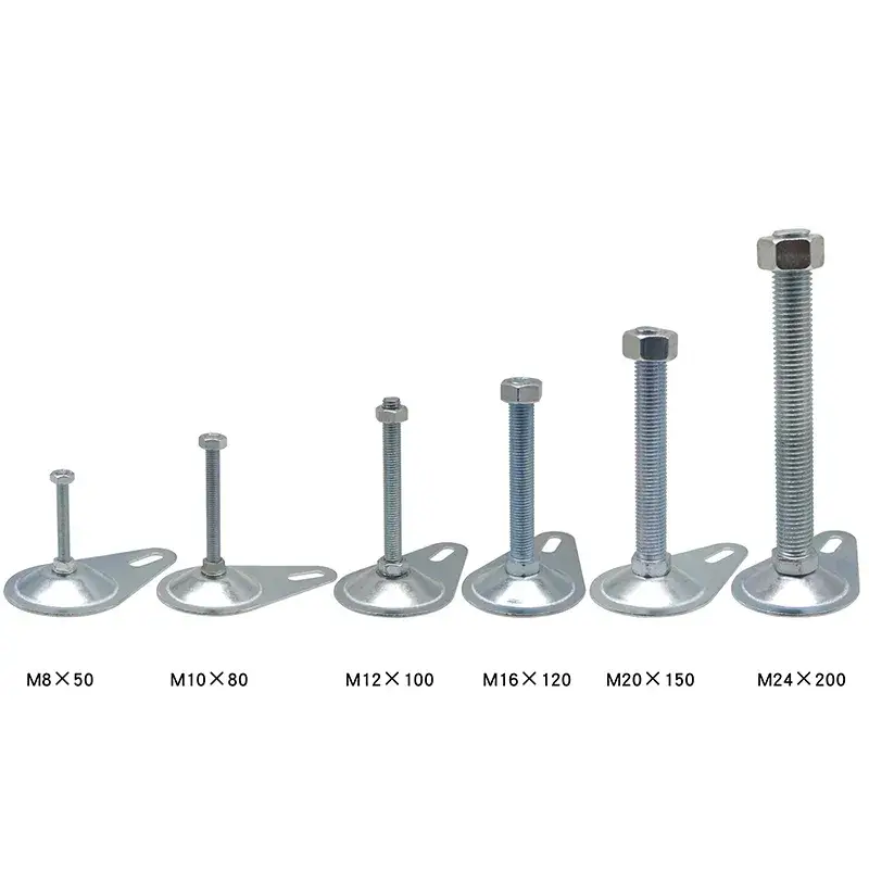 Chân điều chỉnh sử dụng kẽm mạ chất lượng cao từ Trung Quốc, size sừng 80n M20*150#7313
