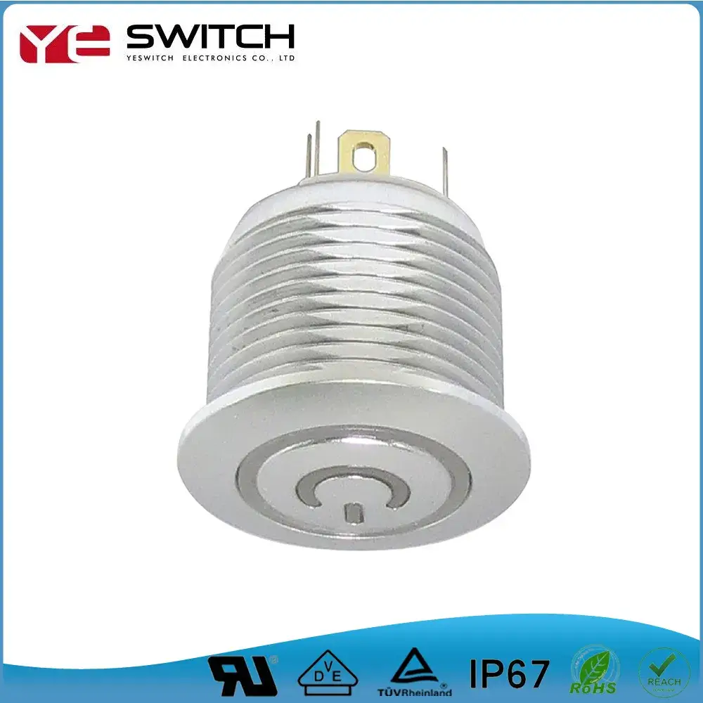 Chứng nhận UL: Công tắc nhấn kim loại LED chống nước IP67 và chống phá hoại