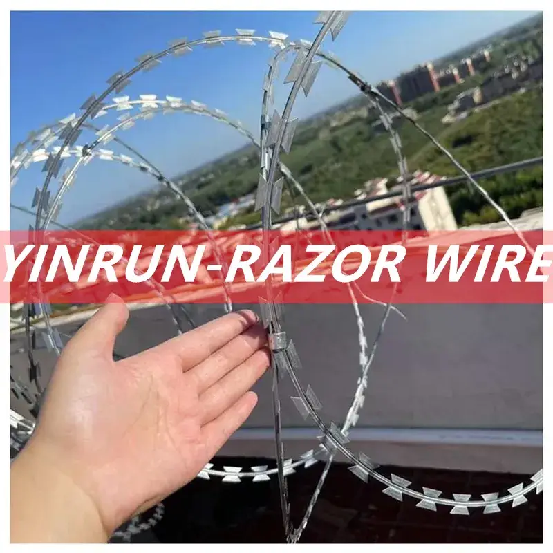 Dây chống xâm nhập kẽm gai chất lượng cao để bảo vệ ranh giới tài sản an toàn
