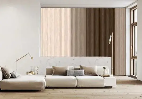 Bảng gỗ slat được chứng nhận CE, giúp cách âm linh hoạt