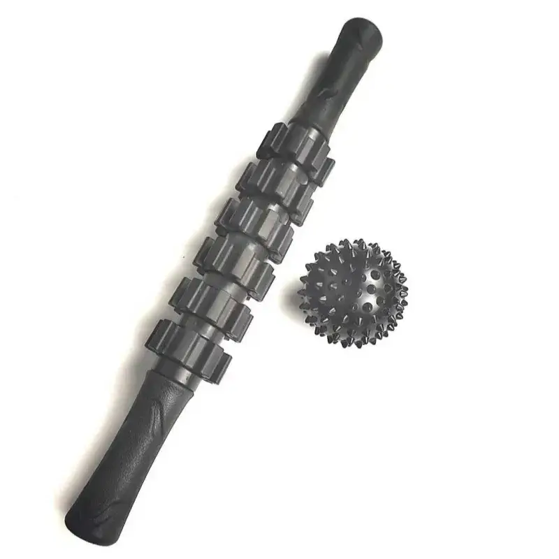Combo thiết bị thể dục 5 trong 1 với dây kháng lực và con lăn yoga đi kèm